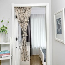 Durable Linen Door Curtain
