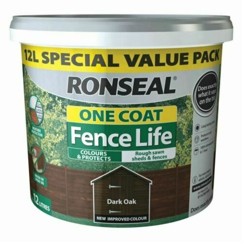 Ronseal one coat fence - coat, life