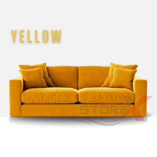 Storex Plush Fabric Large Sofa