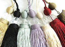 1 Henley key tassel with clear acrylic crystal bead by Jones Interiors 14cm long
