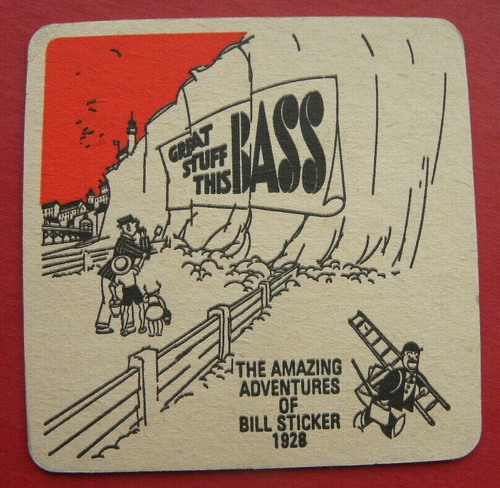 Bass beer mat - mat, (153)
