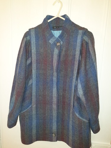 Ladies blue mix real 100 - %, wool
