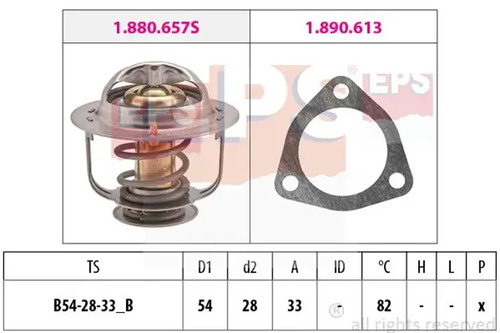 Thermostat 880 637 - 1.880.637, for