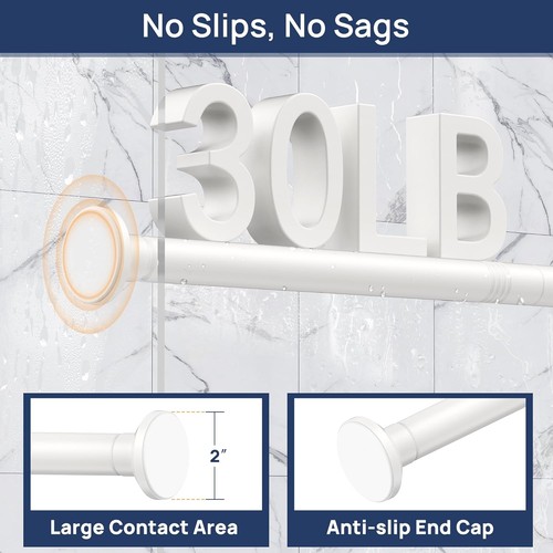 Shower curtain rail pole - shower,