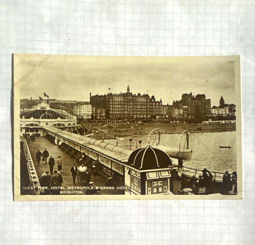 Inter war postcard brighton - postcard,