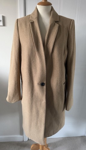 Superdry long wool camel coat
