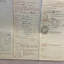 TRIUMPH 1500 BROWN 1970 CLASSIC VINTAGE RF60 LOGBOOK MEMORABILIA