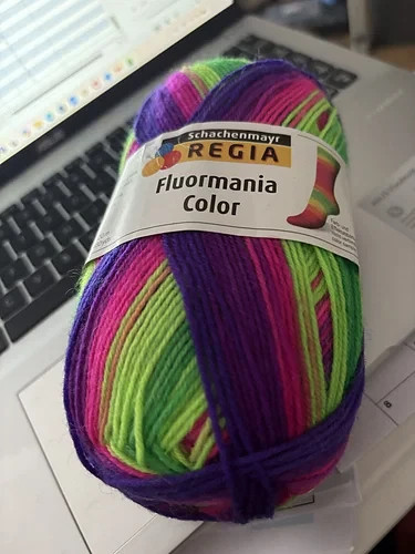 Fluormania color ply - 4-ply, sock