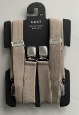 Trouser Braces, NEXT, Taupe