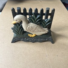 Vintage cast iron duck - iron,