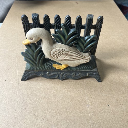 Vintage cast iron duck - iron, themed