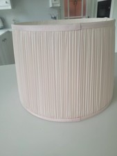 Laura Ashley Hemsley Pleated  30cm Silk Shade in very Pale Blush Pink