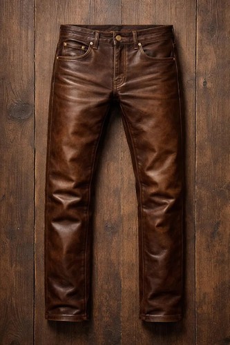 Men distressed brown genuine - distressed,