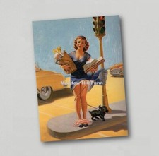 Fridge magnet Pin up Girl