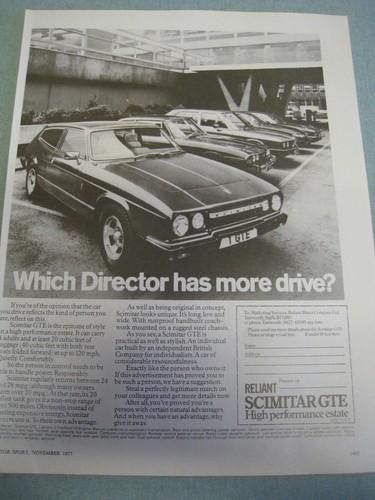 Reliant scimitar gte - reliant,