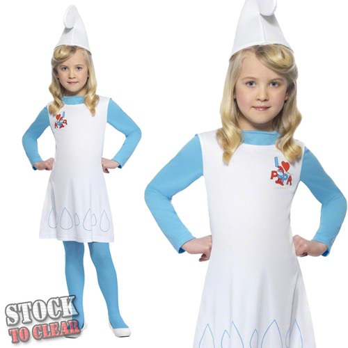 Girls 1980s licenced smurfs - girls,