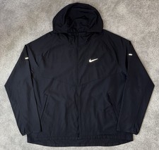 Nike UV Repel Miler Jacket / Windrunner Mens Size XL (Extra Large) Black RRP£100