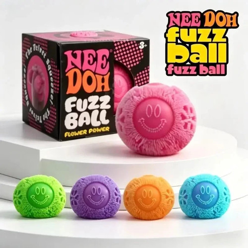 Needoh fuzz ball squishy toy - needoh,