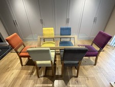 Harvey’s Furniture Glass Dining Table With 6 Chairs