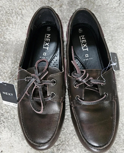 Brown leather boat - shoes, uk