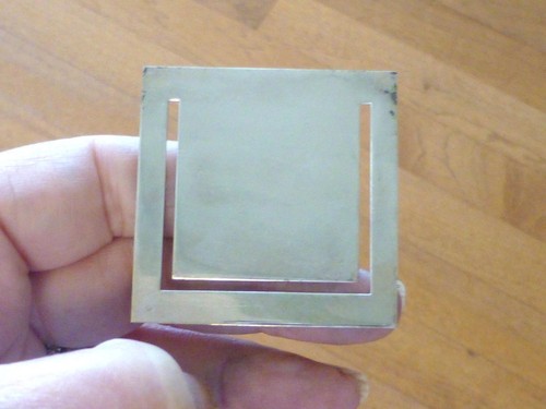 Tiffany square bookmark - &,