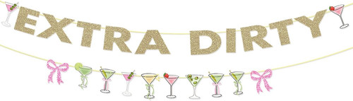 Martini bow party decor - martini, decor,extra