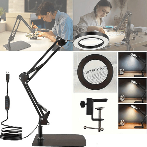 Desktop magnifying glass with - glass,