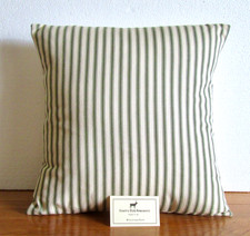 OLIVE GREEN TICKING STRIPE