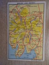 MAP  POSTCARDS ENGLISH LAKE