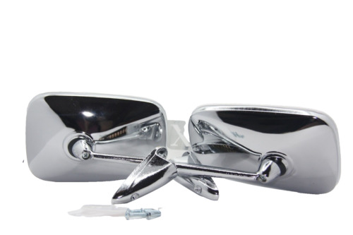 Chrome car mirrors - chrome, wing
