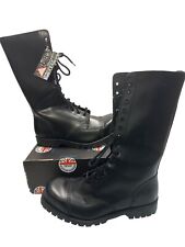 Vintage UNDERGROUND England Leather Steel Toe Boots size uk11/us12/eu4 NIB, HTF