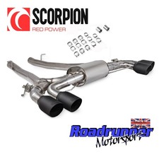 Scorpion Exhaust BMW M5 F90 Inc Competition Half System VALVED Black SBM114C