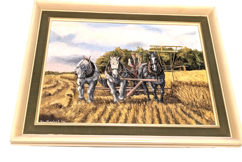Framed oil board tom - oil,