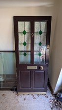 Solid Wood Front Door- Stained