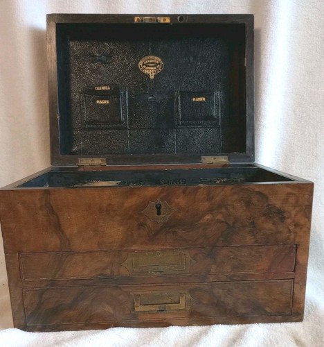 Antique wooden medical box - antique,