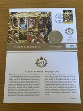 Queen Elizabeth II 80th Birthday Commemorative Coin Cover 2006 One Crown Coin