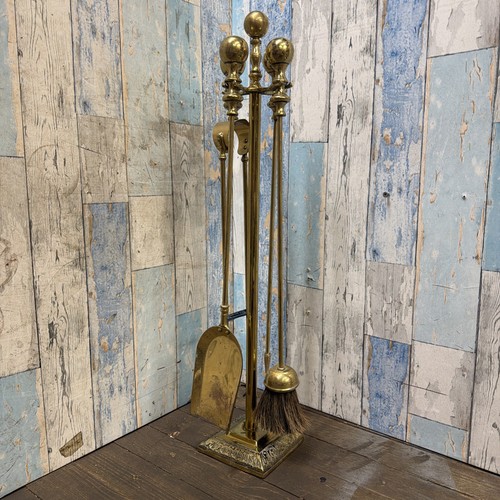 Brass companion set open - brass,