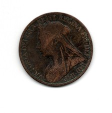 1899 One Penny 1d  QUEEN