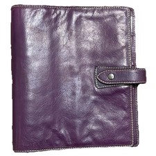 Filofax Malden 5A Leather Organizer Purple