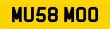 MU58 MOO NUMBER PLATE - MU