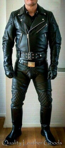 Mens leather leder - leather, biker