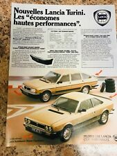 LANCIA TURINI BERLINE COUPE FRENCH POSTER ADVERT READY TO FRAME A4 FILE XL
