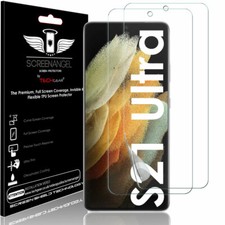 2x TECHGEAR (TPU) FULL COVERAGE Screen Protector for Samsung S21 Ultra 5G