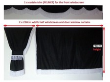 TRUCK SIDE CURTAINS - BLACK