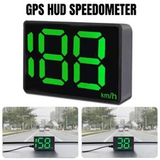 Digital GPS HUD Speedometer Car Head Up Display MPH  Compass Overspeed