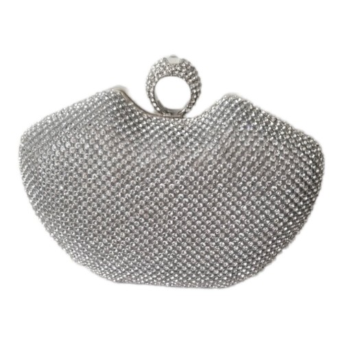Silver ring diamond crystal - diamond,