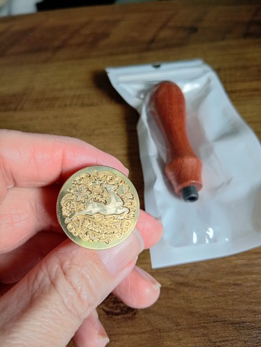 New wax seal stamp with - new,