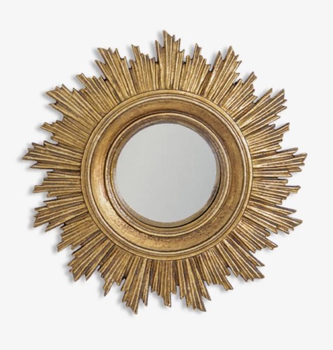 Gold antiqued round - port, hole