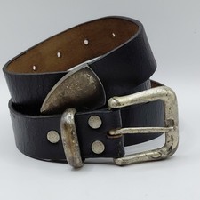 Vintage Unisex Black Cracked
