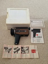 Vintage GAF 64R Super 8mm Movie Camera c.1971-2 + Box Leaflets & Instructions